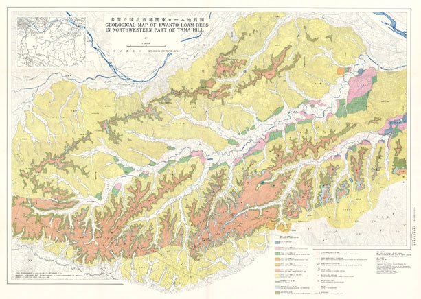 多摩丘陵北西部関東ローム地質図 サムネイル画像