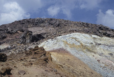 The summit of Nasu-Chausudake volcano, Japan.
