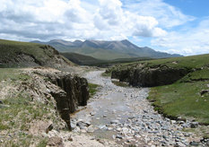 Yellow River at upstream region (Tibetan plateau, Qinghai Province, China).