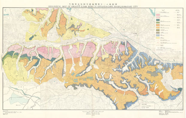 川崎市五反田川流域関東ローム地質図 サムネイル画像