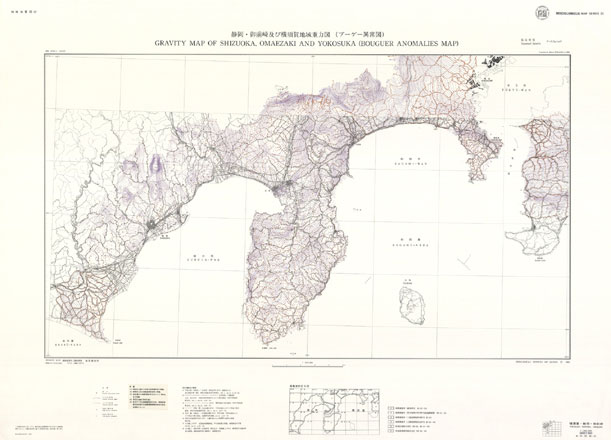 静岡･御前崎及び横須賀地域重力図 サムネイル画像
