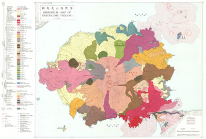 桜島火山地質図