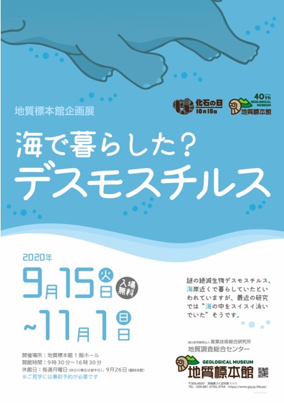 地質標本館 企画展「海で暮らした？デスモスチルス」