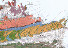 20万分の1地質図「徳島」の一部