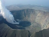 写真:火山