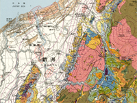 新潟県の地質図