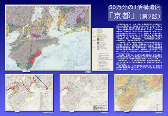 資料：50万分の1活構造図「京都」
