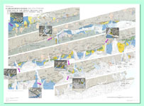 展示ポスター：1/2.5万「中央構造線活断層系ストリップマップ」