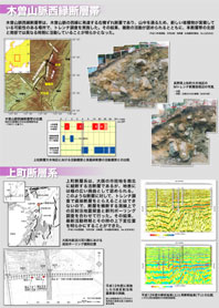 図：「木曽山脈西縁断層帯」「上町断層系」