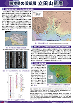 熊本県の活断層　立田山断層
