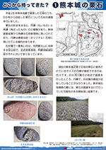 どこから持ってきた？　①熊本城の栗石