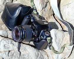 図：野外調査の専門用具−カメラ−