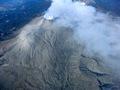 東上空から新燃東上空から火山灰堆積状況