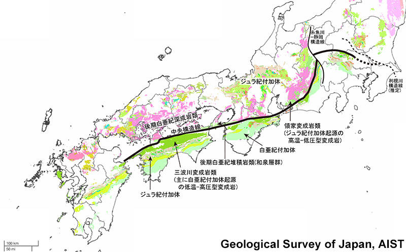 構造 地震 中央 線