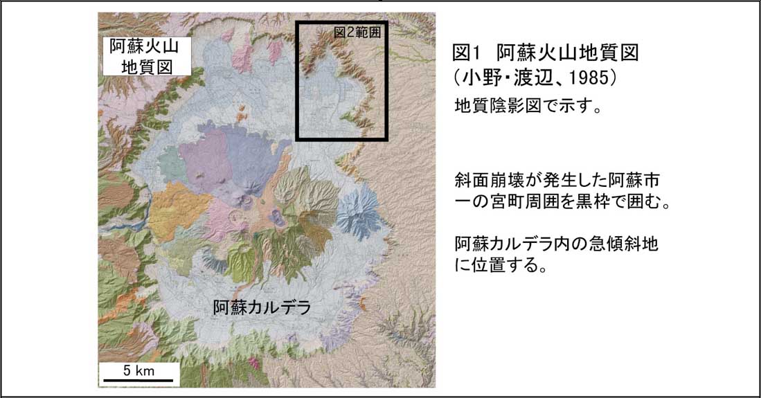 図1　阿蘇火山地質図