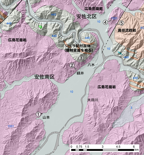 図1　口永良部島火山の地質図