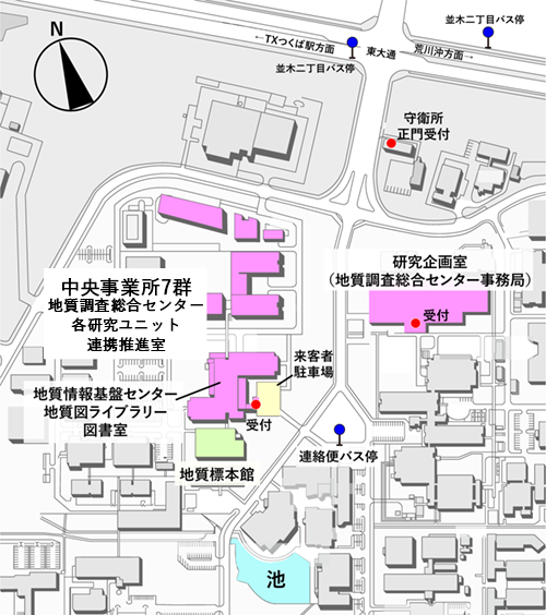 産総研構内図