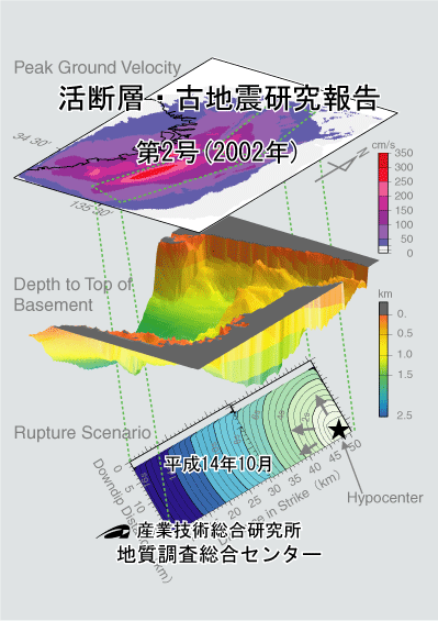 表 紙：北海道浜中町霧多布湿原における津波堆積物の分布