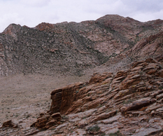 Granitic outcrop in Mongolia.