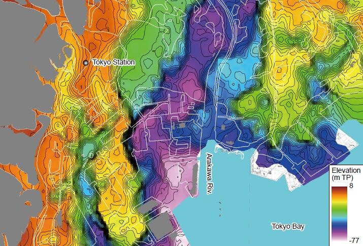 東京低地南部における沖積層の基盤地形