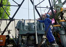 Installing a strainmeter of the integrated groundwater observation well network for earthquake
prediction of the Geological Survey of Japan, AIST